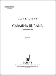 Carmina Burana Tenor/Bass Voices Vocal Score cover Thumbnail